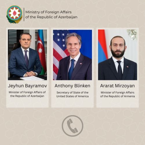 ABŞ dövlət katibinin təşəbbüsü və iştirakı ilə Azərbaycan və Ermənistan XİN başçıları arasında telefon danışığı olub