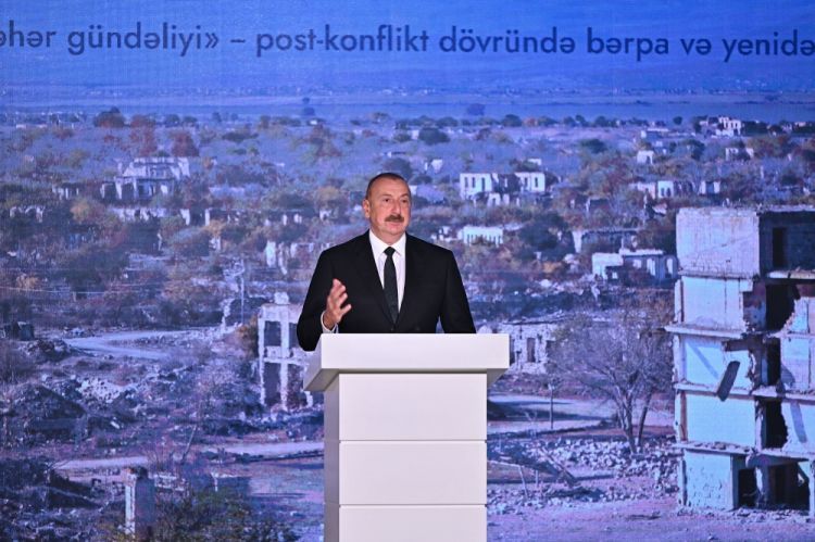 Prezident İlham Əliyev: İşğaldan azad edilmiş bütün şəhərlərin baş planları hazırlanıb və təsdiqlənib