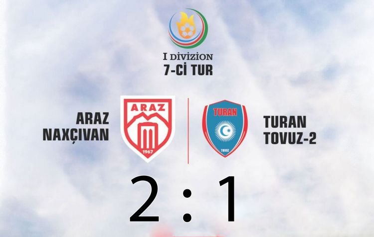 I Divizionda 7-ci turun mərkəzi  görüşündə “Araz-Naxçıvan”  - “Turan Tovuz-2”ni məğlub edib<font color='red'> - YENİLƏNİB</font>