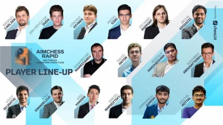 Şahmatçımız Şəhriyar Məmmədyarov "Aimchess Rapid" turnirində çıxış edəcək