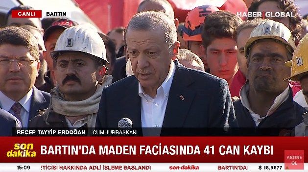 Türkiyə Prezidenti: “Bartındakı mədəndə partlayış nəticəsində ölənlərin sayı 41-ə çatıb”