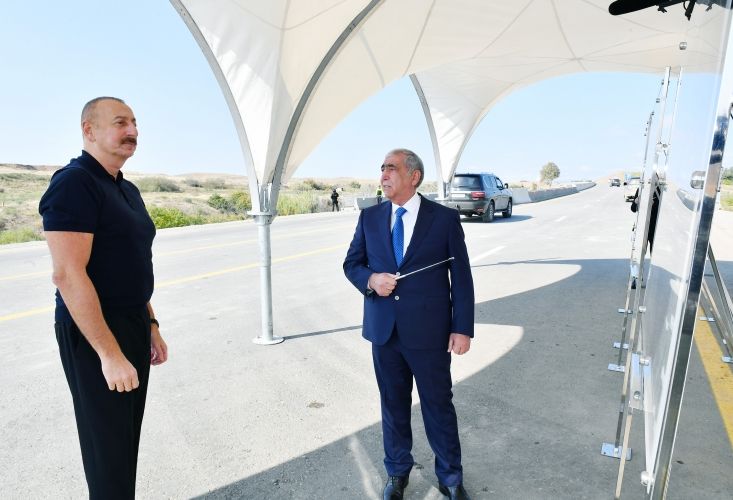 Şükürbəyli–Cəbrayıl–Hadrut avtomobil yolunun Şükürbəyli–Cəbrayıl hissəsi istifadəyə verilib<font color='red'> - YENİLƏNİB</font><font color=red> - FOTOLAR</font>