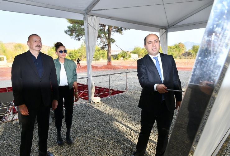 Zəngilan şəhərində məktəb binasının təməli qoyulub<font color='red'> - YENİLƏNİB</font><font color=red> - FOTOLAR</font>