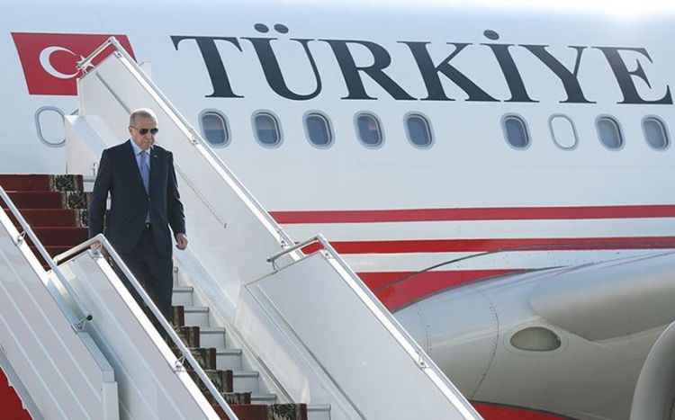 Türkiyə Prezidenti Azərbaycana yola düşüb