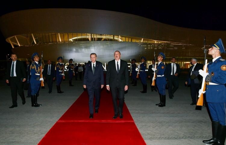 Türkiyə Prezidenti Rəcəb Tayyib Ərdoğanın Azərbaycana rəsmi səfəri başa çatıb<font color=red> - FOTOLAR</font>