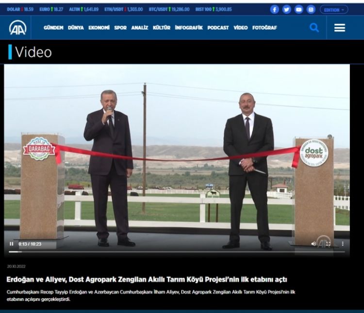 Türkiyə mediası: Prezident Rəcəb Tayyib Ərdoğan Zəngilan aeroportunun ilk rəsmi qonağı oldu<font color=red> - FOTOLAR</font>