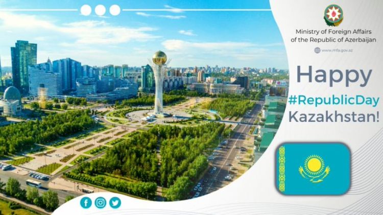 Azərbaycan XİN Qazaxıstanı Respublika Günü münasibətilə təbrik edib