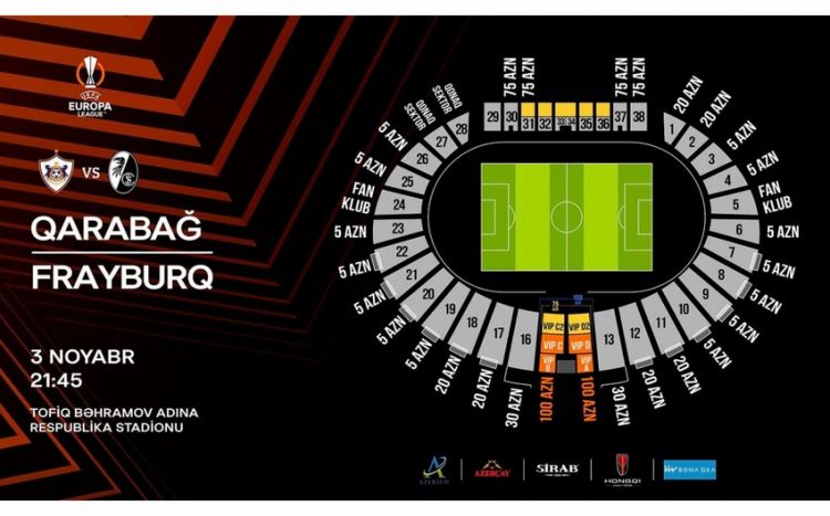 "Qarabağ" - "Frayburq" oyununun biletləri satışa çıxarılıb