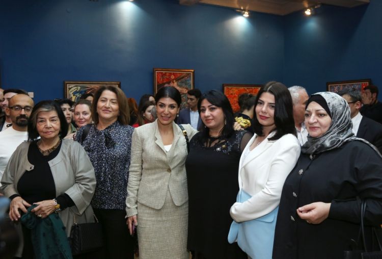 Əməkdar rəssam Ülviyyə Həmzəyevanın “Əcdadların izi ilə” adlı fərdi sərgisi açılıb<font color=red> - FOTOLAR</font>