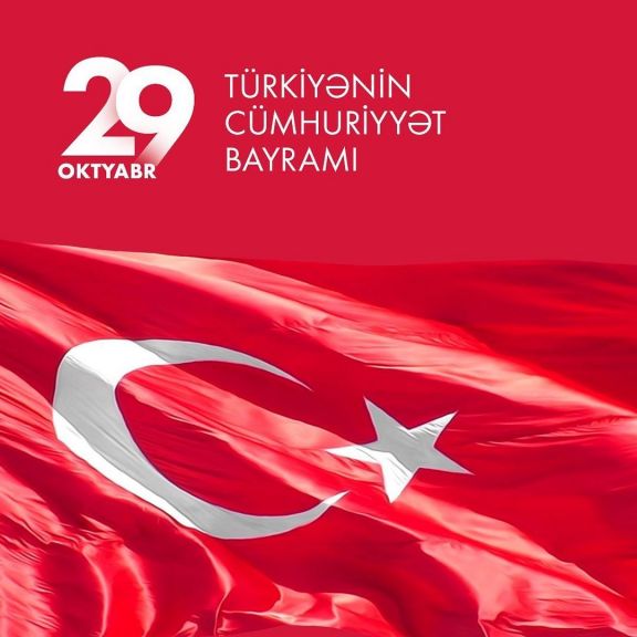 Birinci vitse-prezident Mehriban Əliyeva Türkiyənin Respublika Günü münasibətilə paylaşım edib