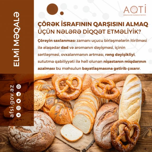 Çörək israfının qarşısını almaq üçün üsullar