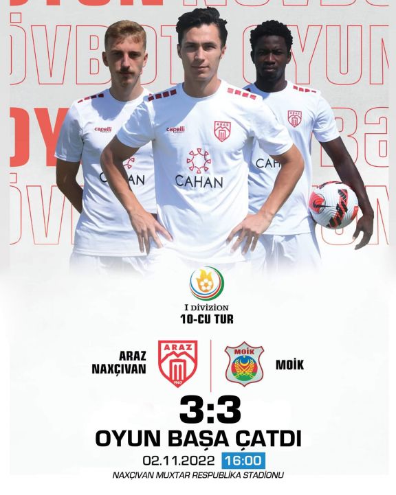  I Divizion: “Araz-Naxçıvan” növbəti dəfə heç-heçə edib