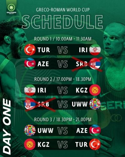 Serbiya millisi Bakıda keçiriləcək güləş üzrə dünya kuboku yarışında iştirak etməyəcək