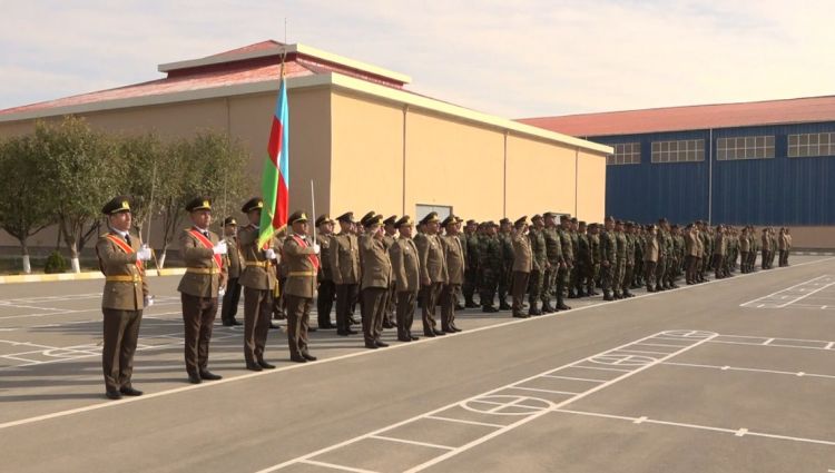 Mülki Müdafiə Alayının gənc əsgərləri and içiblər<font color=red> - FOTOLAR</font>
