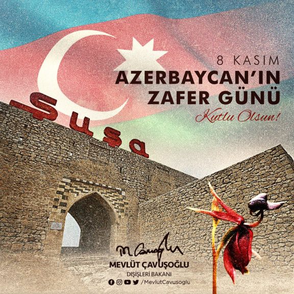 Mövlud Çavuşoğlu Azərbaycanı təbrik edib