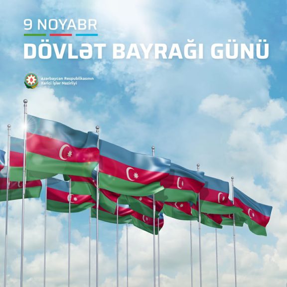 Azərbaycan XİN Dövlət Bayrağı Günü ilə bağlı paylaşım edib