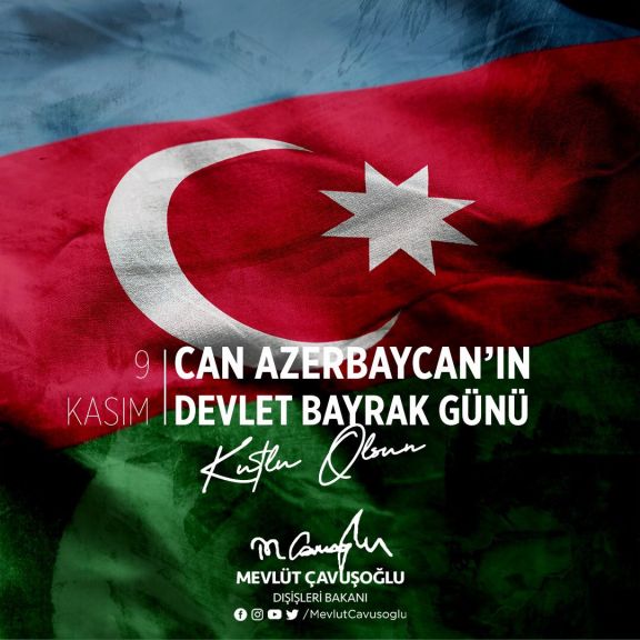 Türkiyənin XİN başçısı Azərbaycan xalqını təbrik edib