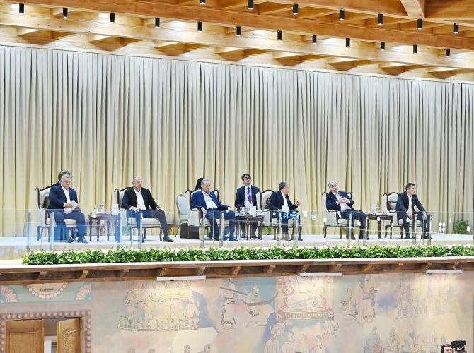 Səmərqənddəki “Əbədi şəhər” kompleksində Türk Dövlətləri Təşkilatına üzv ölkələrin folklor ifalarının təqdimatı olub<font color=red> - FOTOLAR</font>