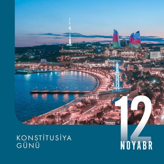 Birinci vitse-prezident Mehriban Əliyeva Konstitusiya Günü münasibətilə paylaşım edib