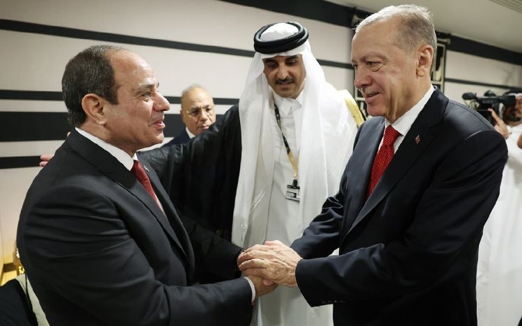 Türkiyə və Misir prezidentləri Qətərdə görüşüblər