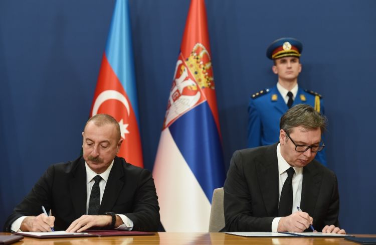 Belqradda Azərbaycan-Serbiya sənədləri imzalanıb<font color='red'> - YENİLƏNİB</font><font color=red> - FOTOLAR</font>