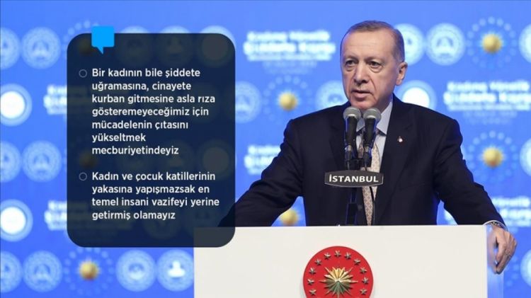 Türkiyə Prezidenti: Qadınlara qarşı zorakılığın qarşısı tam şəkildə alınana qədər mücadiləmiz davam edəcək