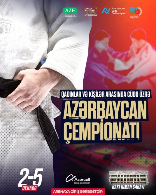 Cüdo üzrə qadın və kişilər arasında Azərbaycan çempionatı keçiriləcək