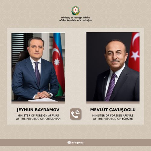 Ceyhun Bayramovla Mövlud Çavuşoğlu arasında telefon danışığı olub