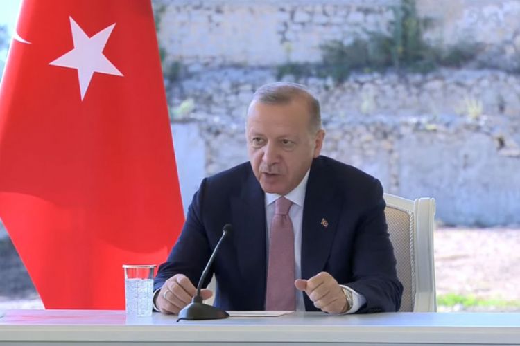 Ərdoğan Azərbaycan-Türkiyə hərbi təliminin iştirakçılarına müraciət edib: Düşmənləri qorxutdunuz