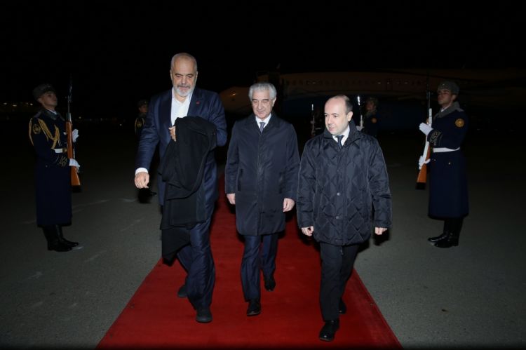 Albaniyanın Baş naziri Edi Rama Azərbaycana işgüzar səfərə gəlib