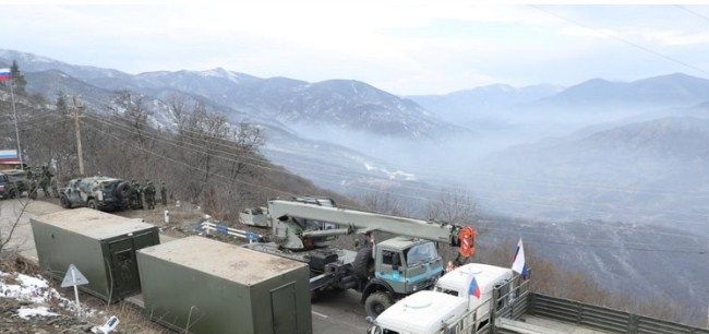 Rusiya sülhməramlıları aksiya keçirilən ərazidə modul tipli yataqxanalar quraşdırmağa başlayıb
