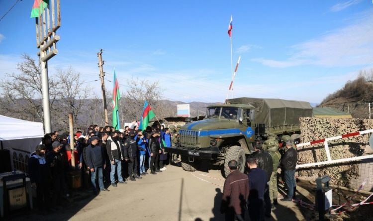 Laçın-Şuşa yolundan sülhməramlıların daha bir karvanı keçib