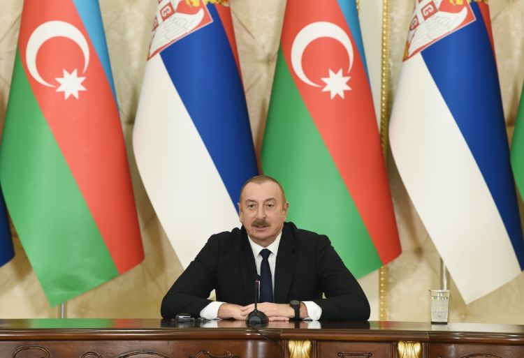 Prezident İlham Əliyev: Azərbaycan-Serbiya əlaqələri dostluq və qarşılıqlı anlaşma üzərində qurulub