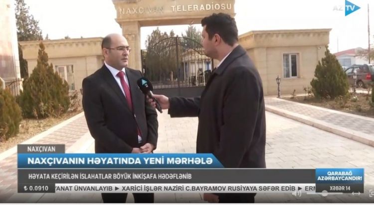 Sahil Tahirli Prezident İlham Əliyevin muxtar respublikada həyata keçirdiyi islahatlar barədə "AzTV"yə müsahibə verib<font color=red> - VİDEO</font>
