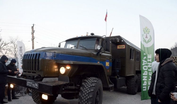 Sülhməramlıların avtomobili Laçın-Xankəndi yolundan növbəti dəfə maneəsiz keçib