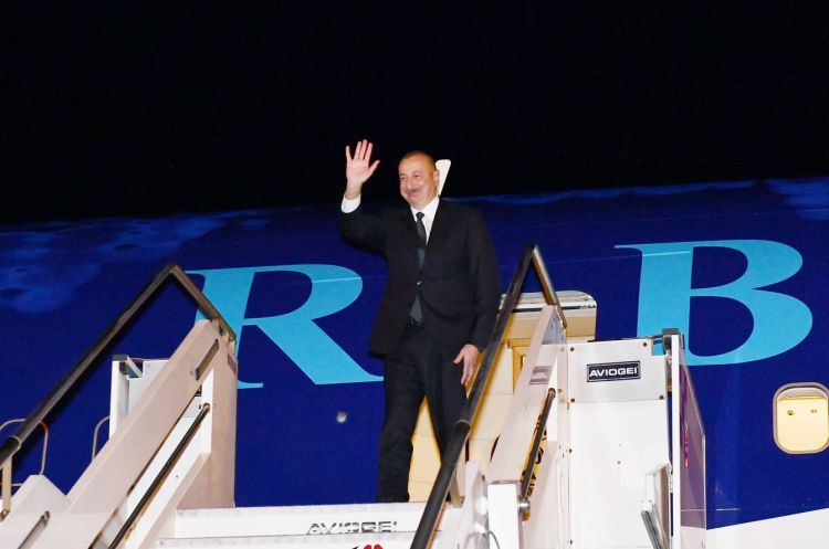 Prezident İlham Əliyevin Rusiyanın Sankt-Peterburq şəhərinə işgüzar səfəri başa çatıb
