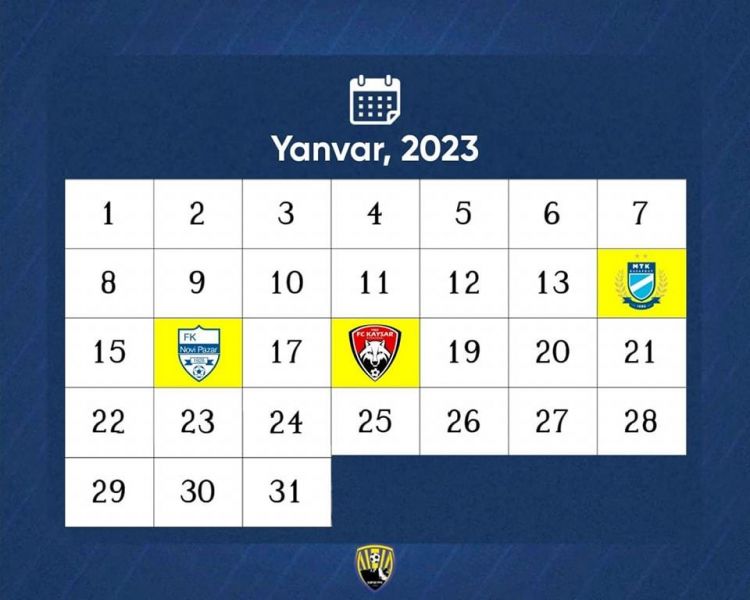 “Kəpəz” Antalyada qarşılaşacağı rəqiblərini açıqlayıb