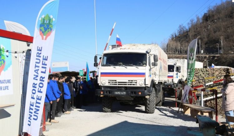 Sülhməramlıların daha 6 avtomobilinin Xankəndidən Laçına maneəsiz gedişi təmin olunub