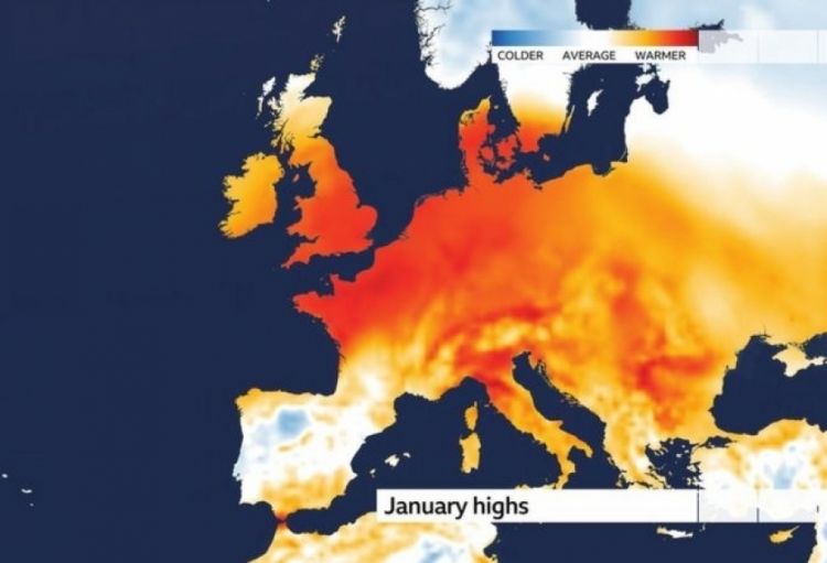 Səkkiz Avropa ölkəsində temperatur rekordları qeydə alınıb