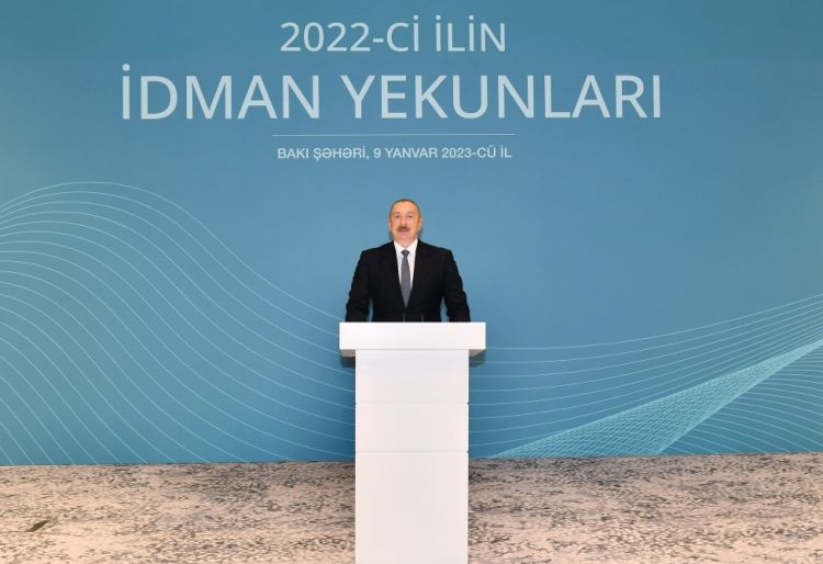 Prezident İlham Əliyev: Hər il olduğu kimi, keçən il də Azərbaycan idmanı üçün uğurlu il olub