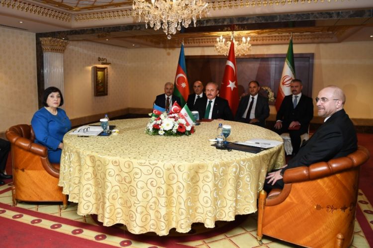 Azərbaycan, Türkiyə və İran parlamentlərinin sədrləri Antalyada görüşüblər