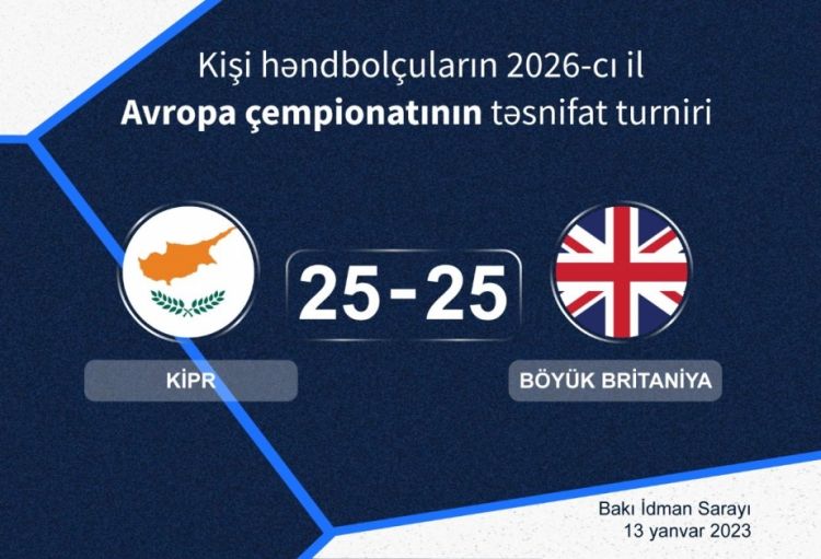 Bakıda kişi həndbolçular arasında “Avro-2026”nın təsnifat turnirinə start verilib