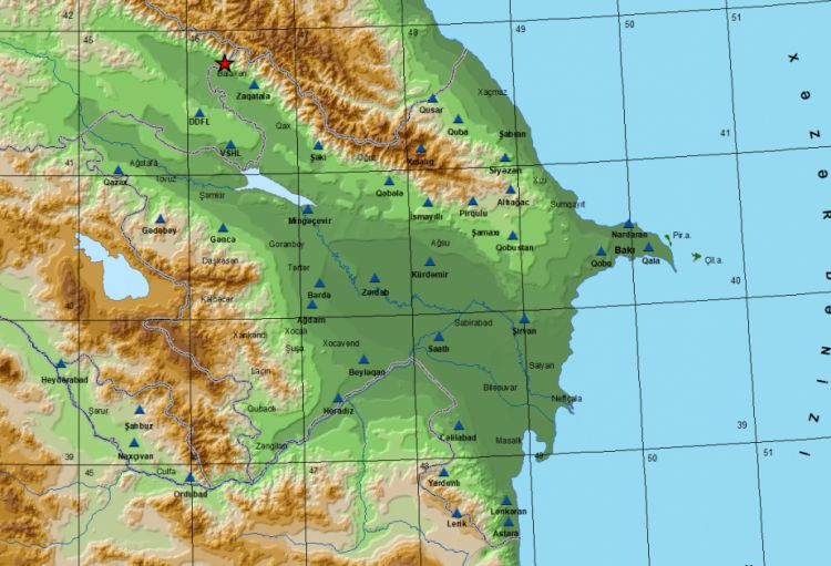 Azərbaycan-Gürcüstan sərhədində zəlzələ baş verib