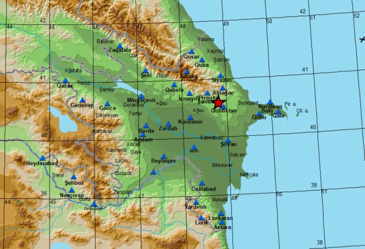 Qobustan rayonunda zəlzələ baş verib