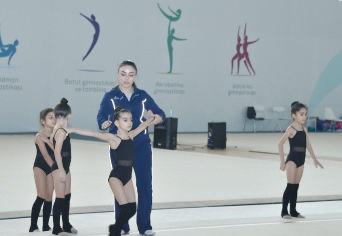Naxçıvanlı bədii gimnastlar Bakıda təlim-məşq toplanışında iştirak edirlər<font color=red> - FOTOLAR</font>