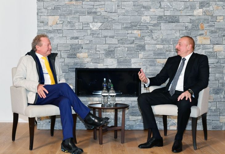 Prezident İlham Əliyev Davosda “Fortesque Future Industries” şirkətinin sədri ilə görüşüb <font color='red'> - YENİLƏNİB</font><font color=red> - FOTOLAR</font>