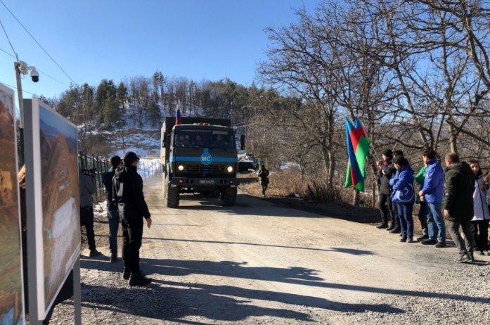 Sülhməramlıların daha 6 avtomobilinin aksiya ərazisindən sərbəst keçidi təmin olunub