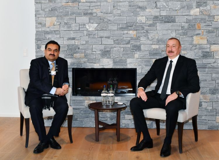 Prezident İlham Əliyev Davosda "Adani Group" şirkətinin təsisçisi və sədri ilə görüşüb<font color='red'> - YENİLƏNİB</font><font color=red> - FOTOLAR</font>