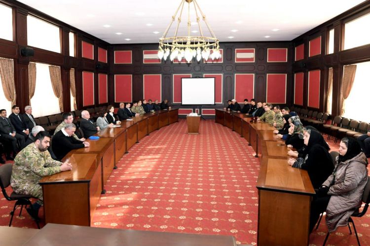 Naxçıvan Şəhər İcra Hakimiyyətində şəhid ailələri və qazilərin iştirakı ilə tədbir keçirilib