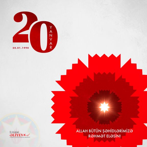 Prezident İlham Əliyev 20 Yanvar faciəsinin ildönümü ilə bağlı paylaşım edib